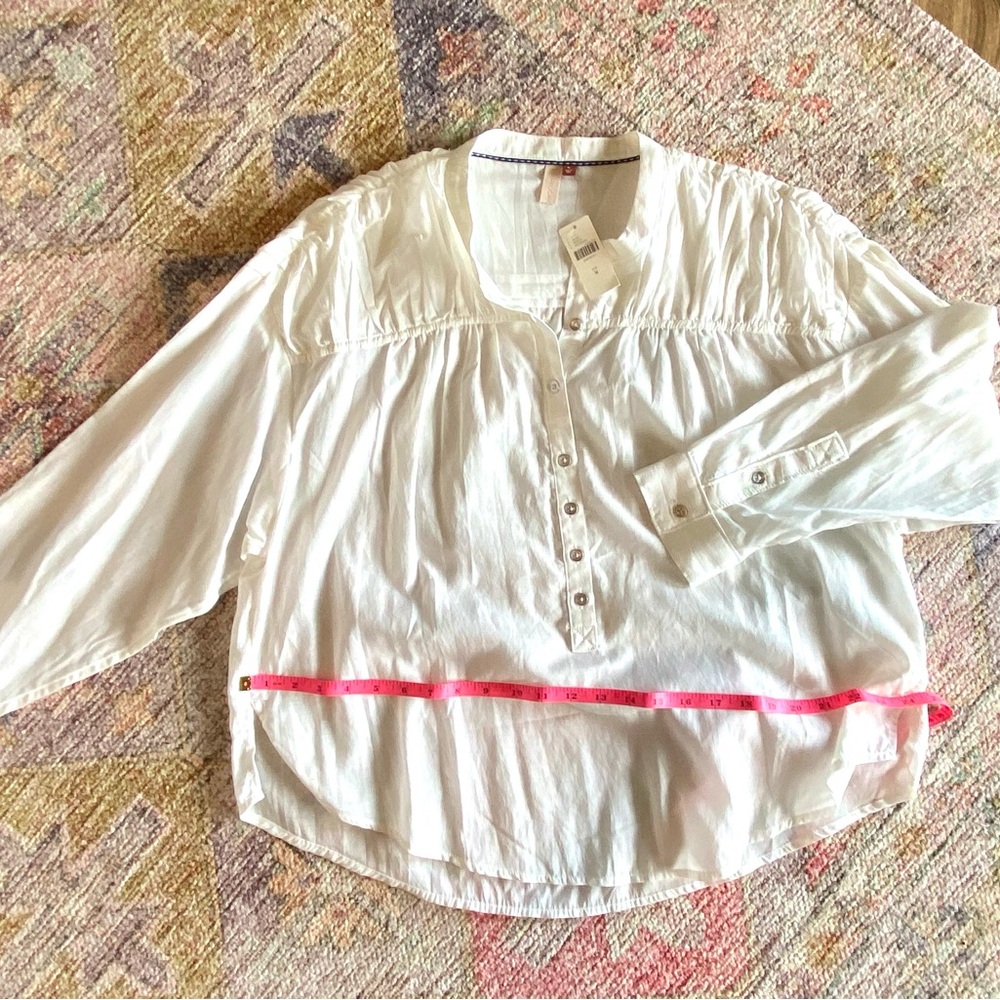 Anthropologie Pilcro white cotton shirt new